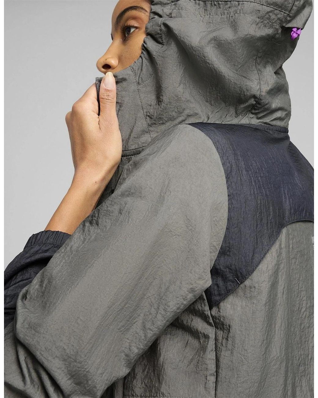 PUMA Gray Seasons Windcell Jacket