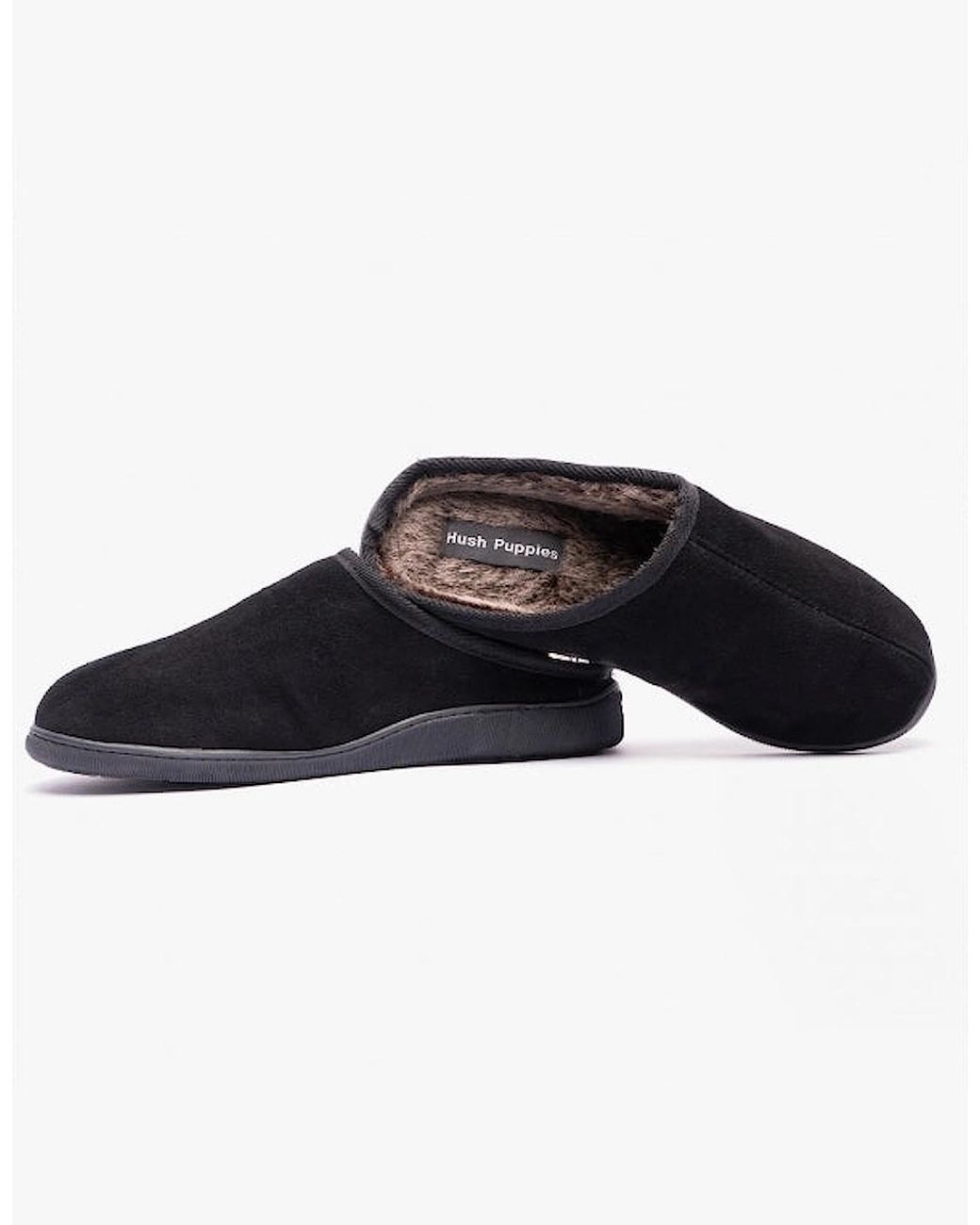 Hush Puppies Blue Ashton Leather Mule Slippers for men