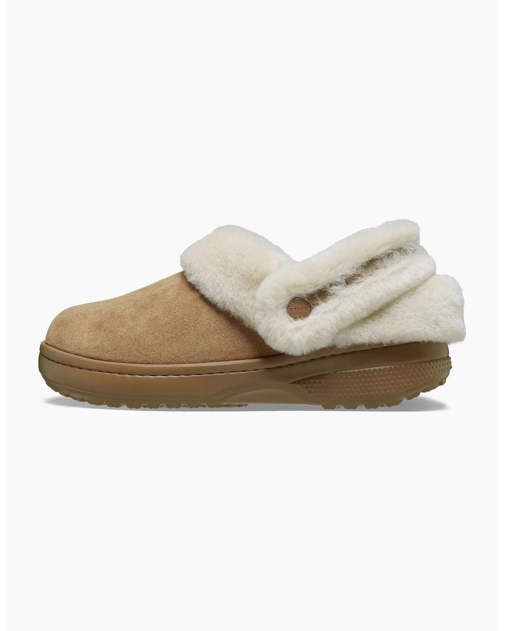 CROCSTM Brown Unfurgettable Vegan Suede Polyester Sepia Clogs