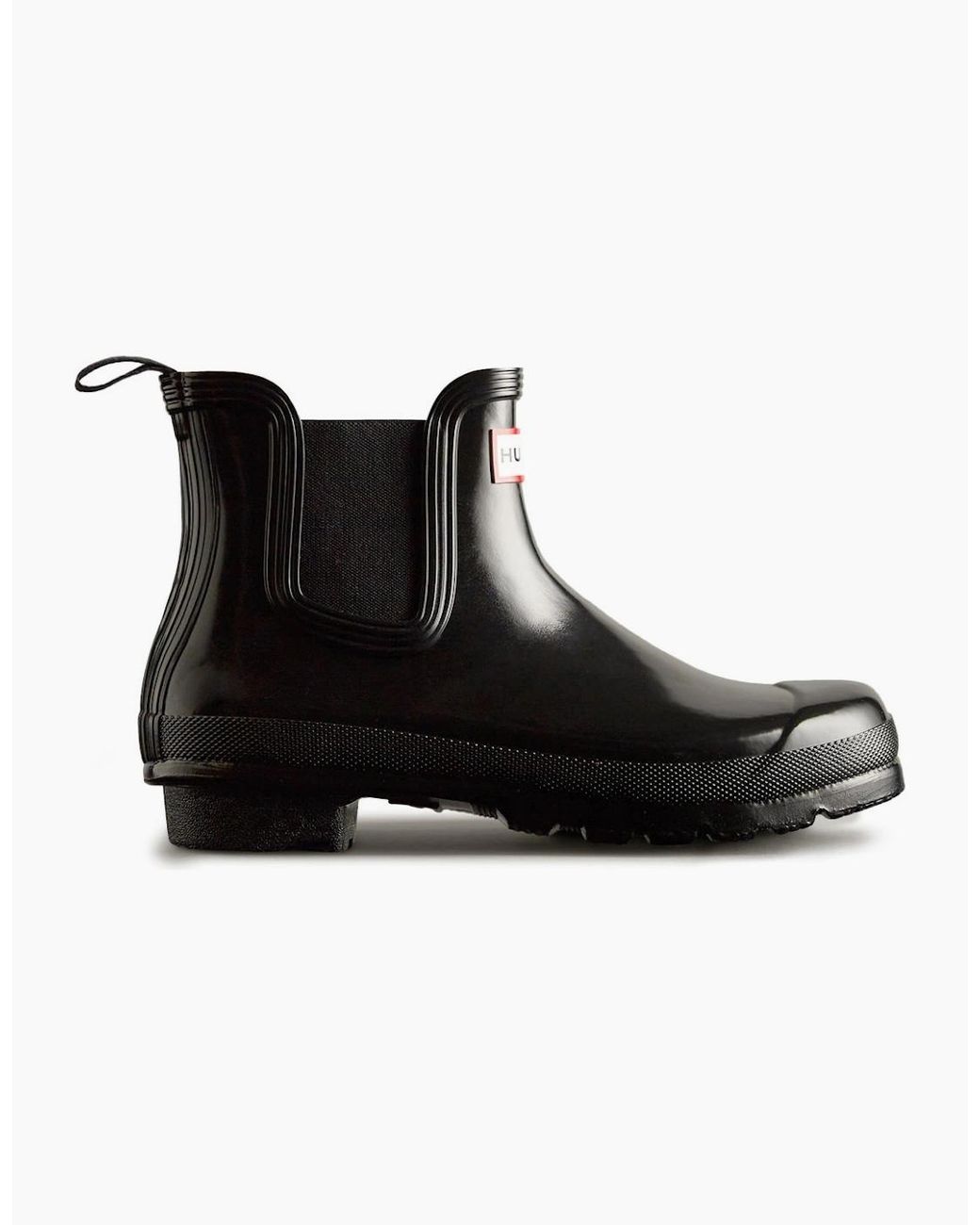 Hunter Black Original Chelsea Gloss Wellingtons