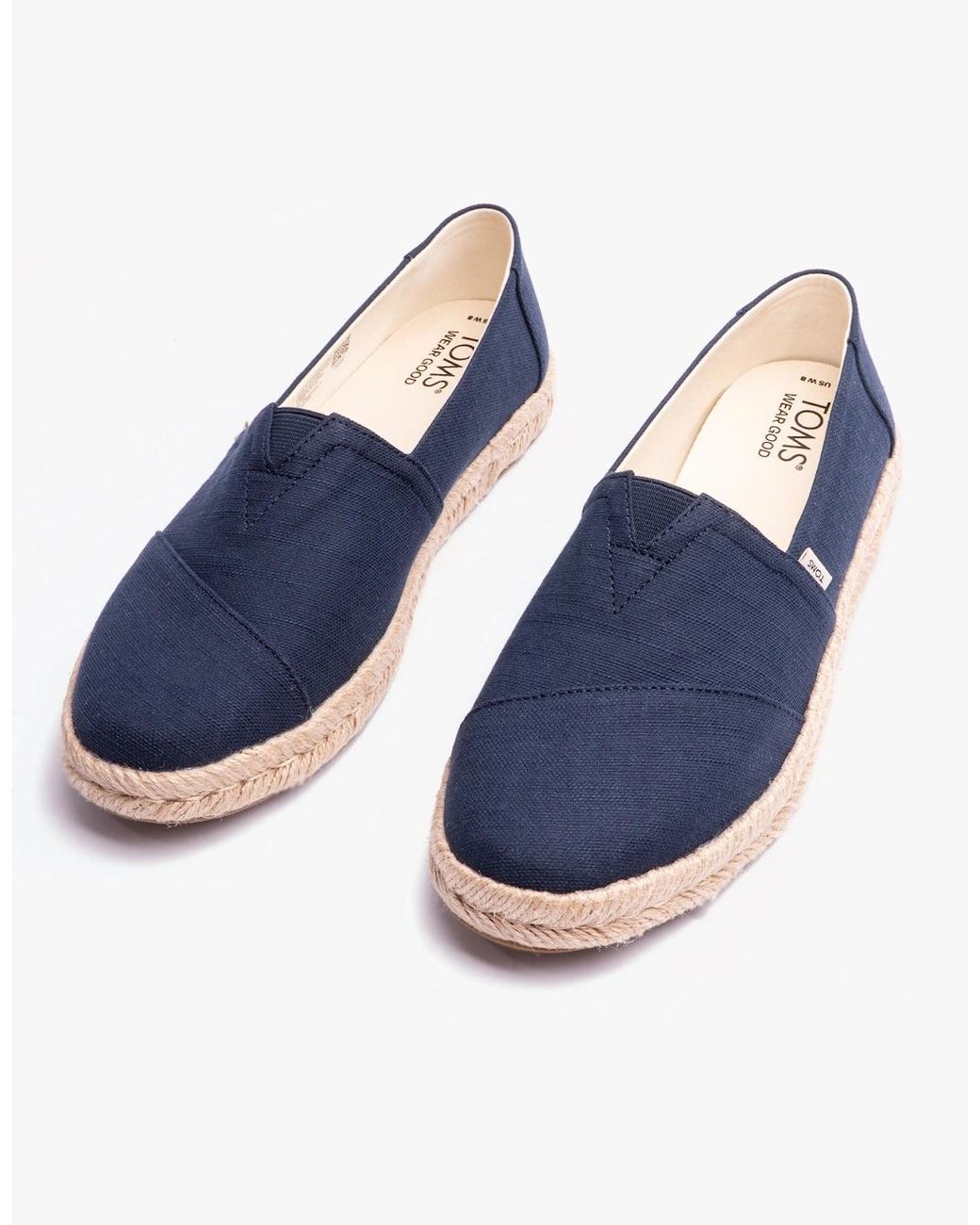 TOMS Blue Alpargata Rope 2.0 Espadrilles