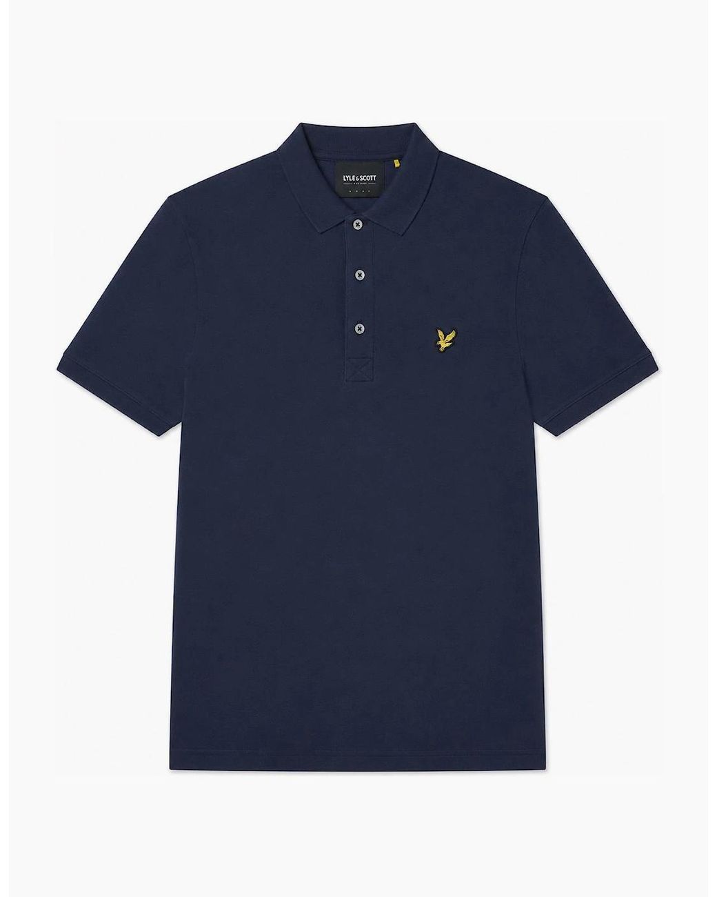 Lyle & Scott Blue Lyle & Scott Plain Polo Shirt Dark for men