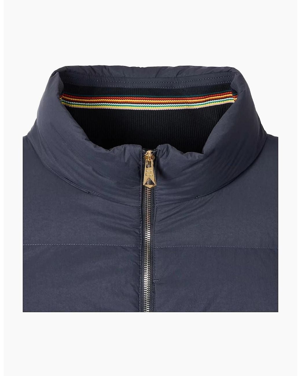 Paul Smith Blue Hooded Down Jacket 49 Dk for men