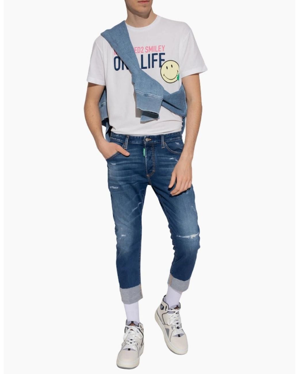 DSquared² Blue Sailor Style Jeans for men