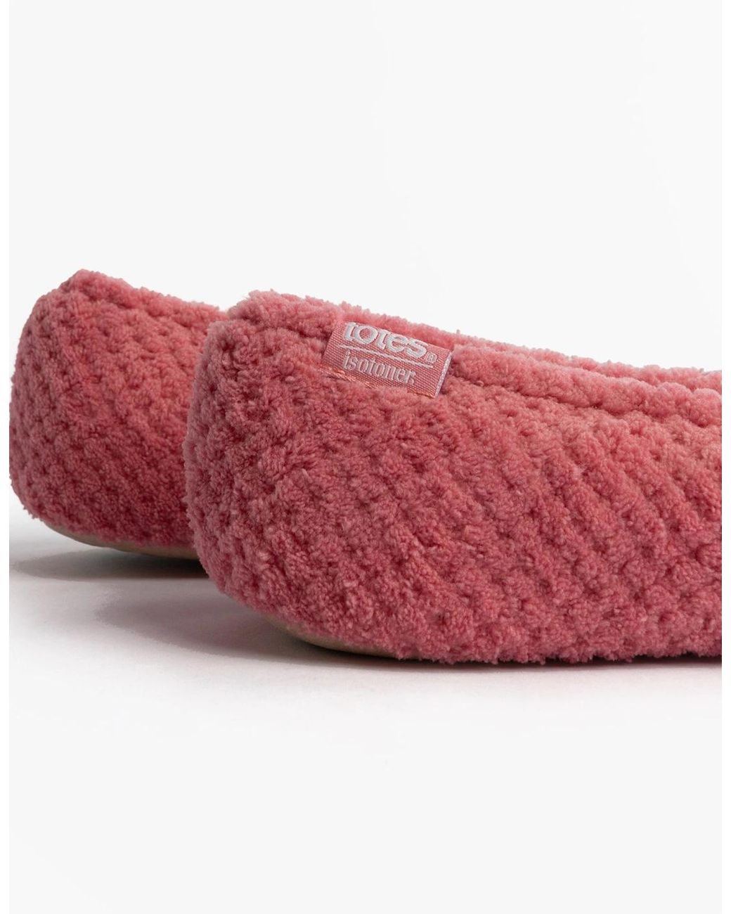 Totes Pink Popcorn Ballet Ballerina Slippers Bright