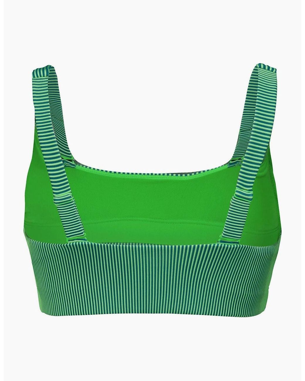 PUMA Green Scoop Neck Bikini Top