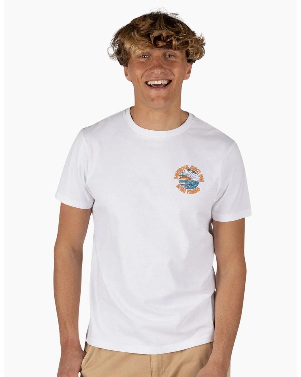 Saltrock White Open Finals Short Sleeve T-Shirt for men