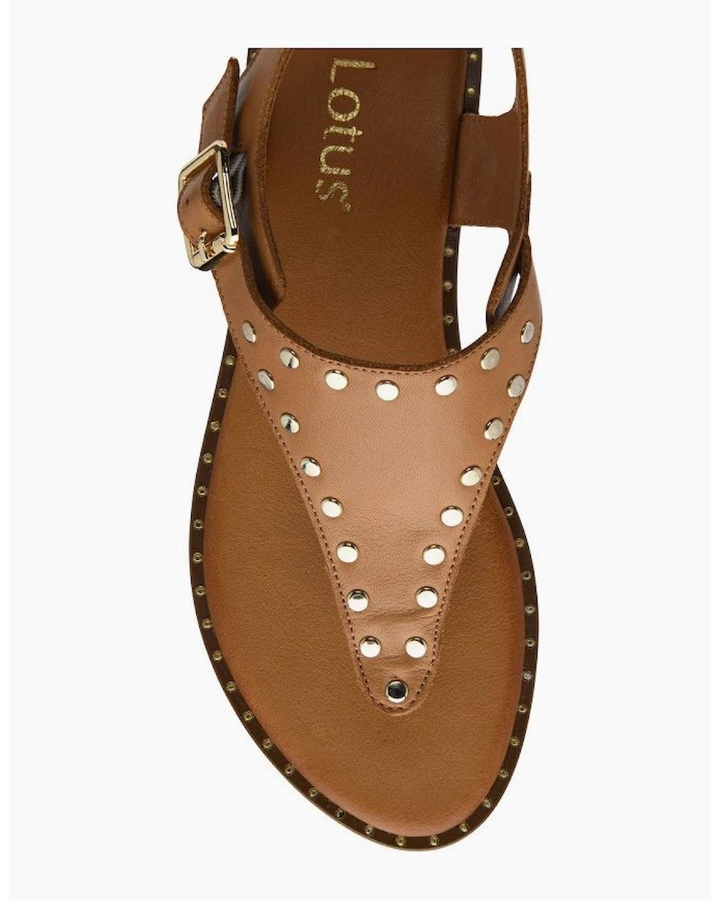 Lotus Brown Juanita Toe Post Sandals