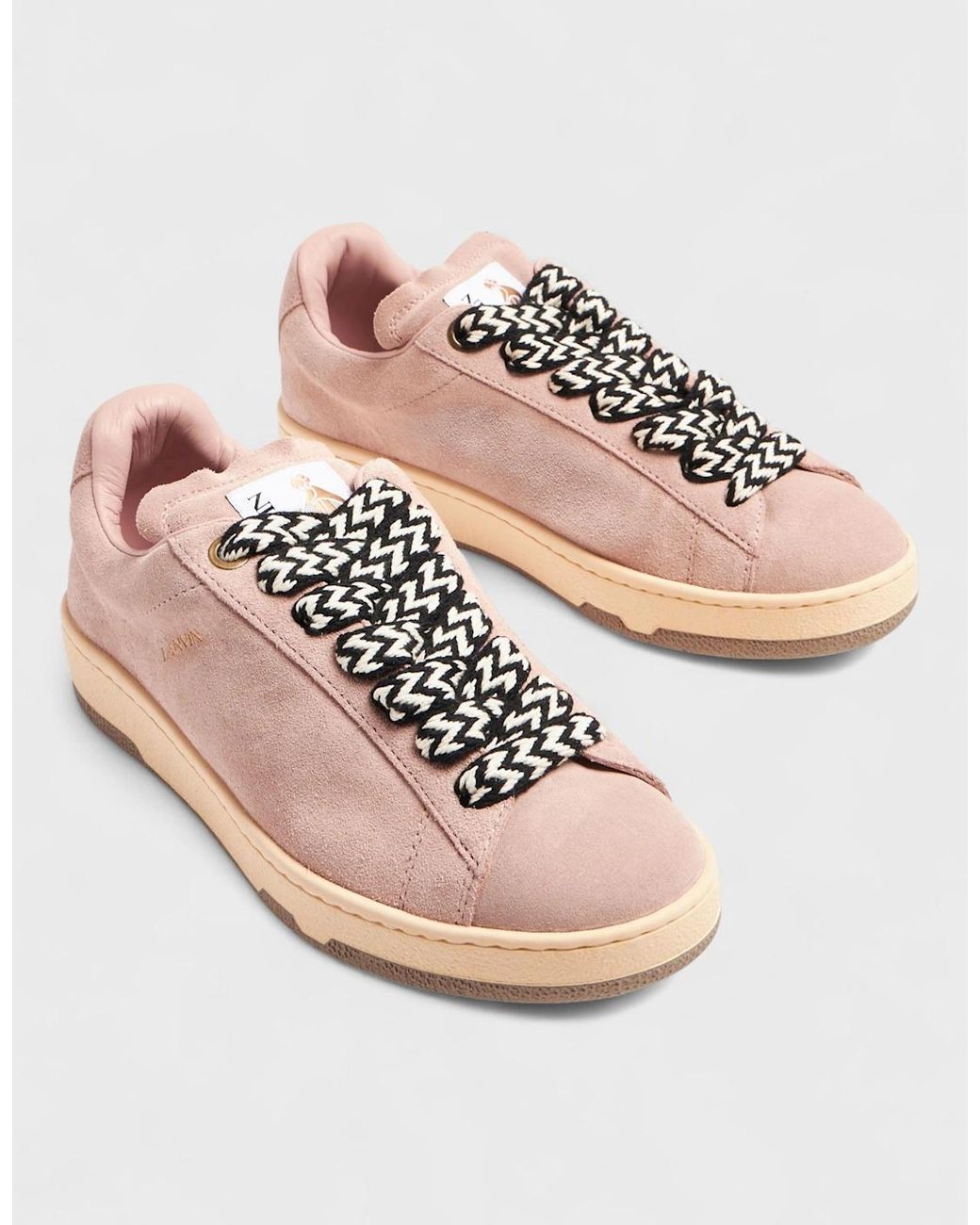 Lanvin Pink Curb Lite Sneakers Wmns Rose