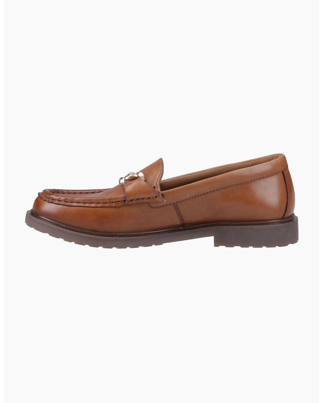 Hush Puppies Brown Verity Leather Loafers Tan