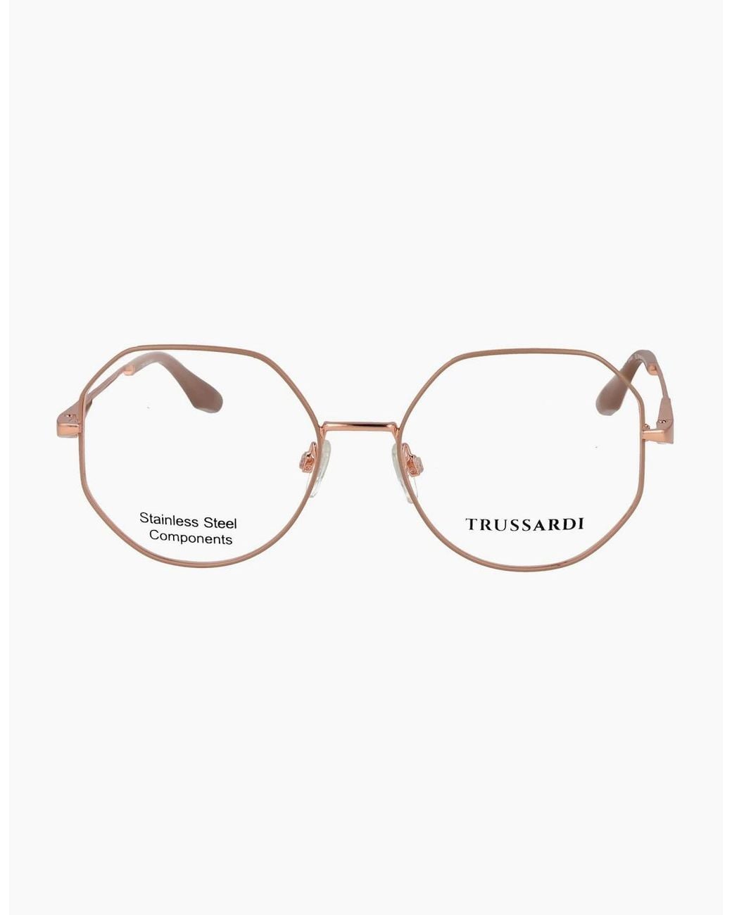 Trussardi Metallic Optical Frame Tsw1042 01A 53