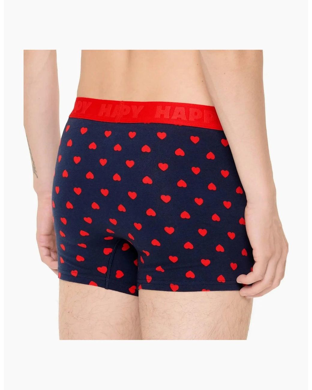 Happy Socks Red Hearts Boxer Trunk for men