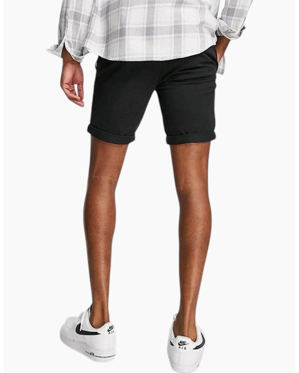 Topman Black Slim Chino Shorts 2Pack Bottom for men