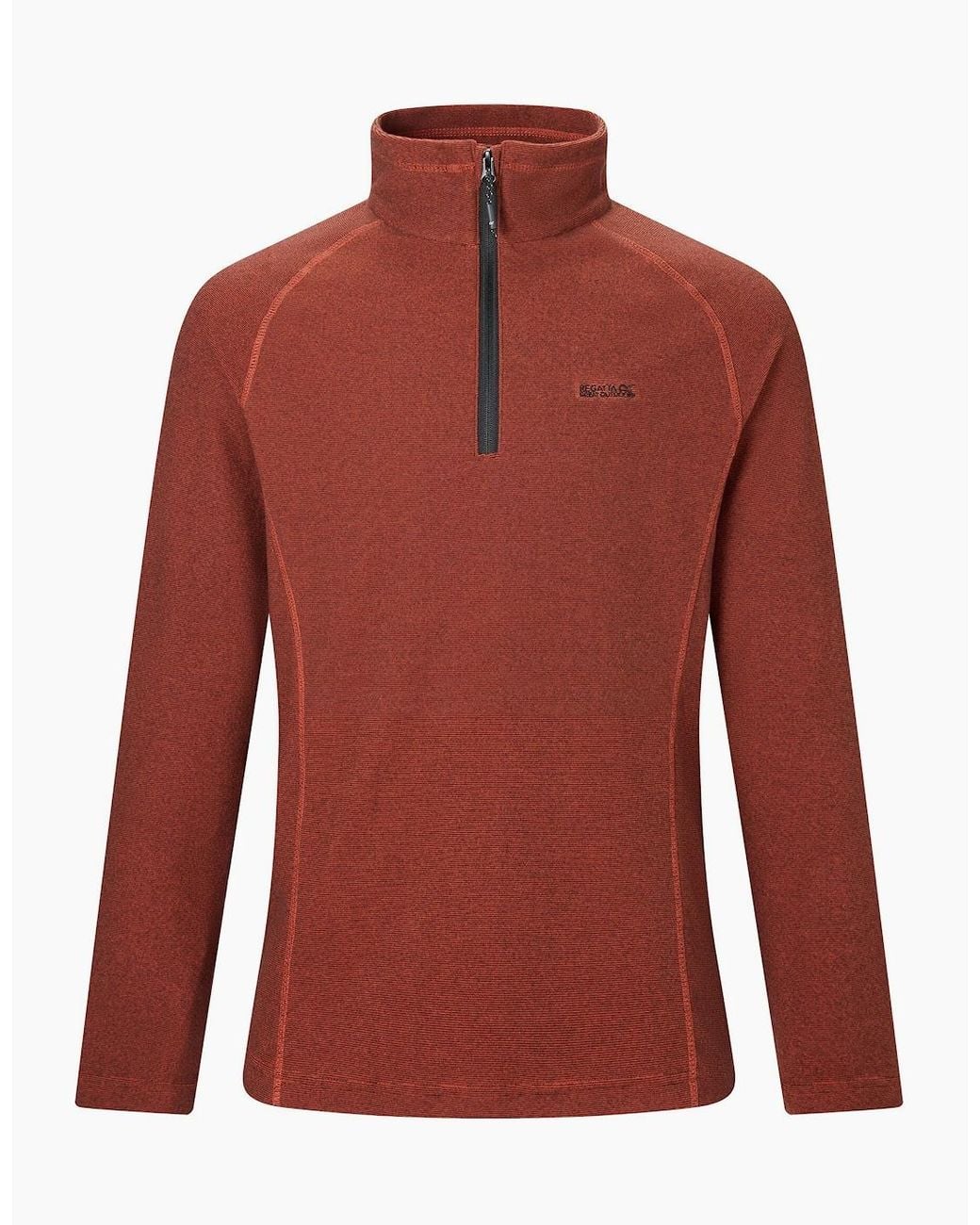 Regatta Red Great Outdoors Montes Funnel Neck Fleece Jumper for men