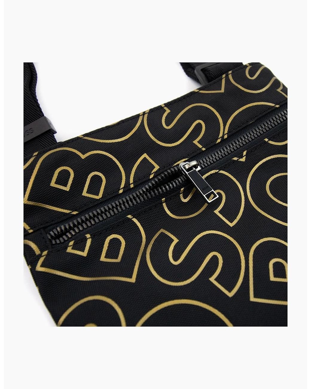 Boss White Catch Ln Outline Logo Envelope Bag 001 for men