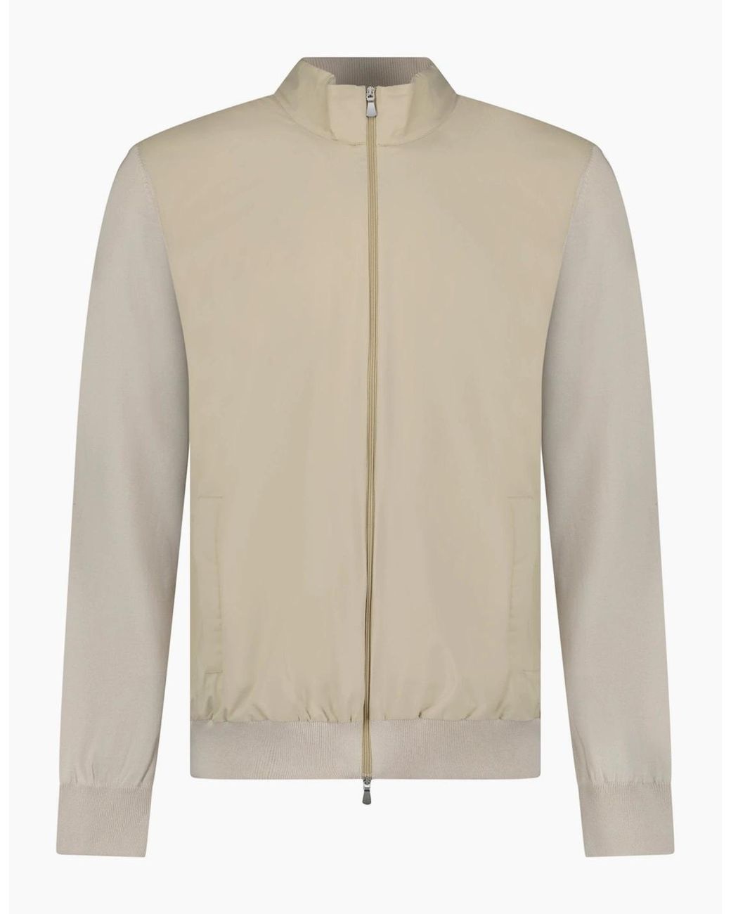 Gran Sasso Natural Zip-Up Jacket for men