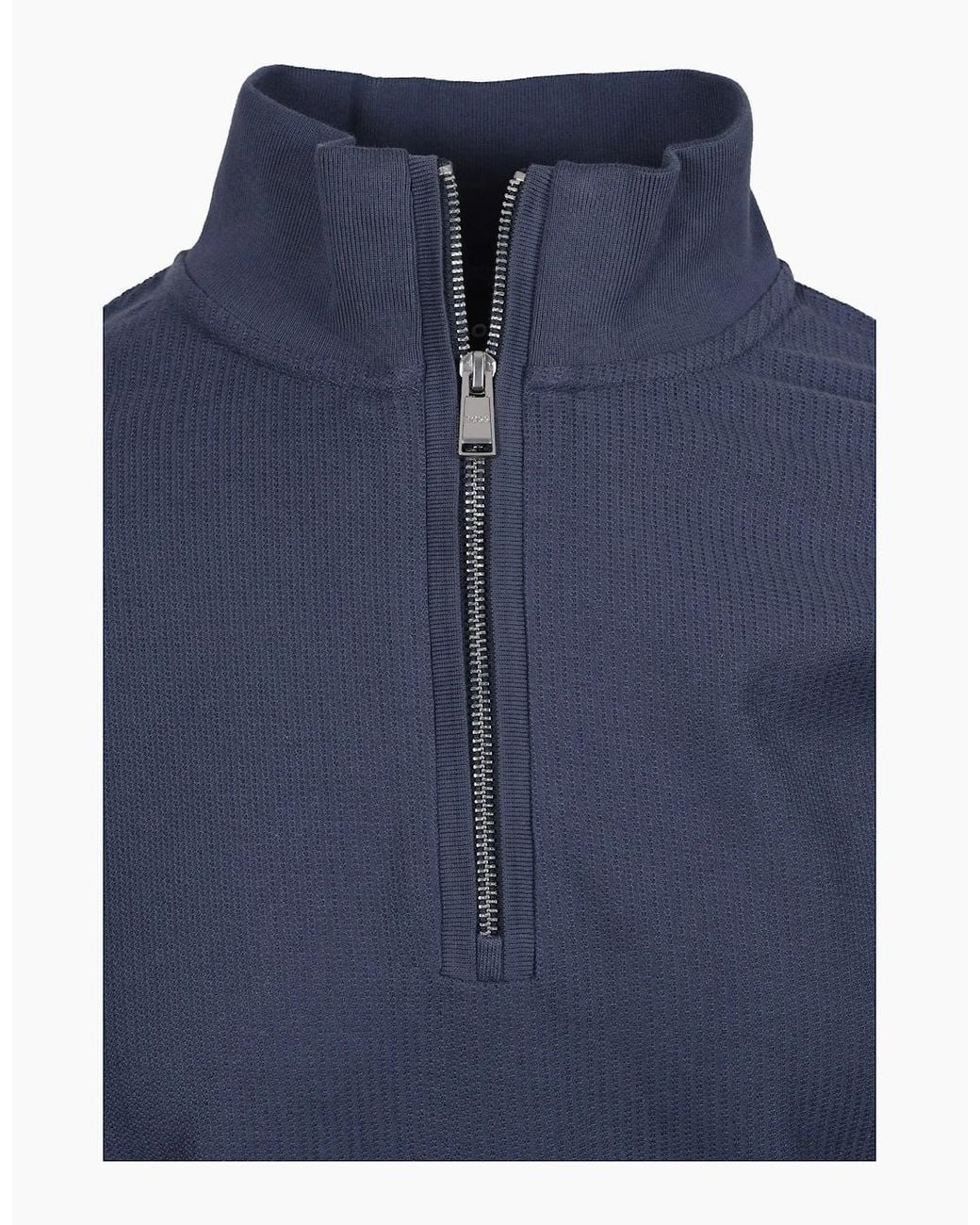 Boss Blue Boss H Sidney Sweatshirts Open for men