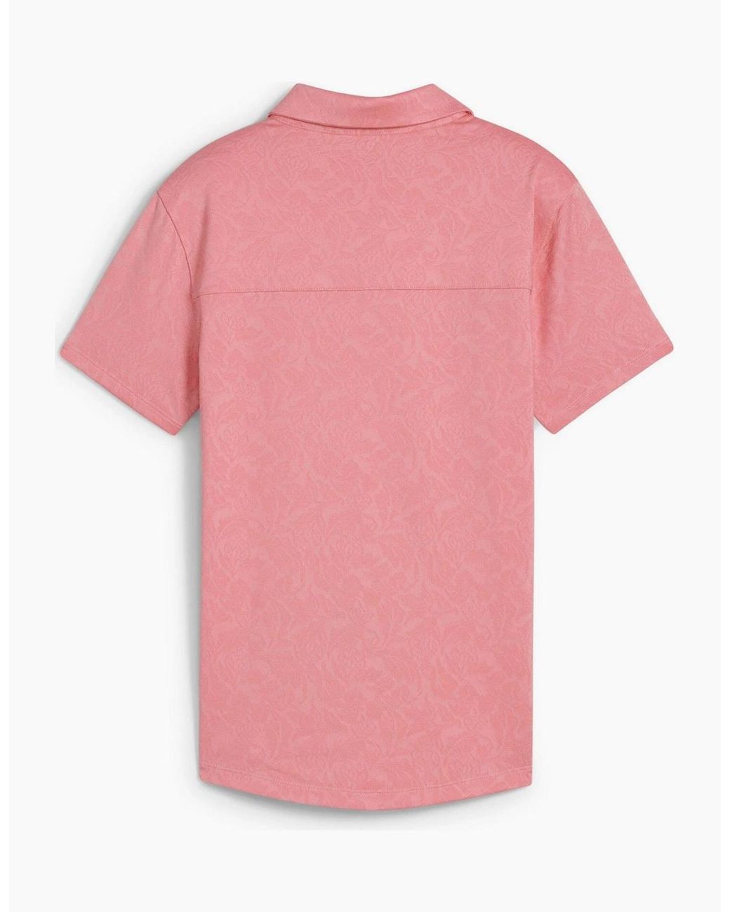 PUMA Pink W Mattr Lianas Jacquard Ss Polo Shirt