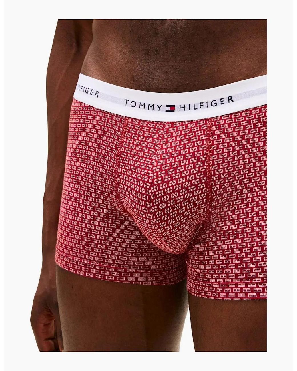 Tommy Hilfiger Blue 3-Pack Signature Cotton Flag Dna Print Boxer Trunks for men