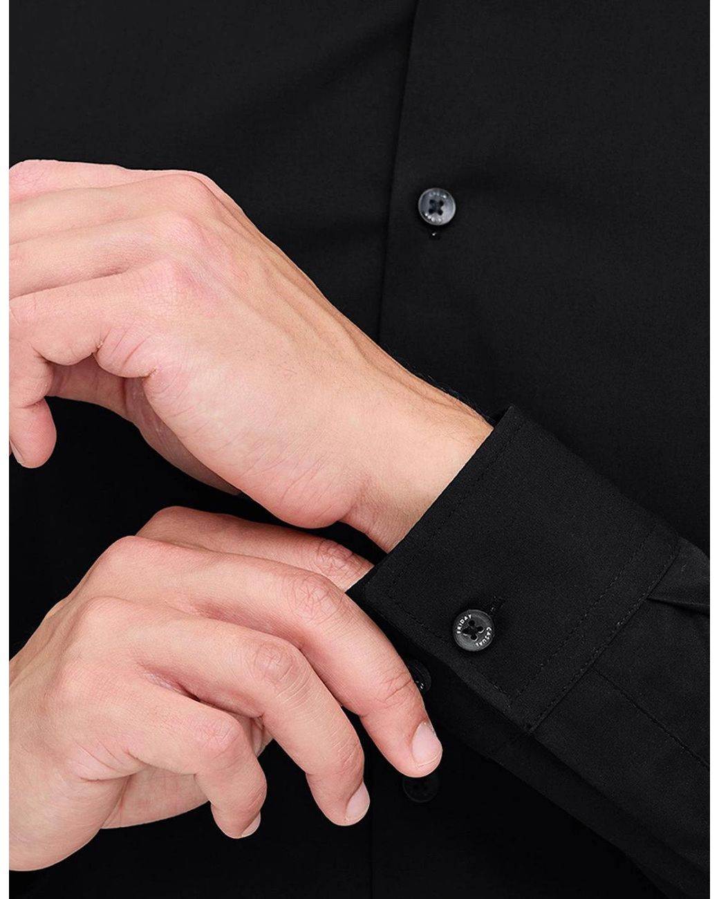 Casual Friday Blue Palle Stretch Poplin Slim Fit Shirt for men