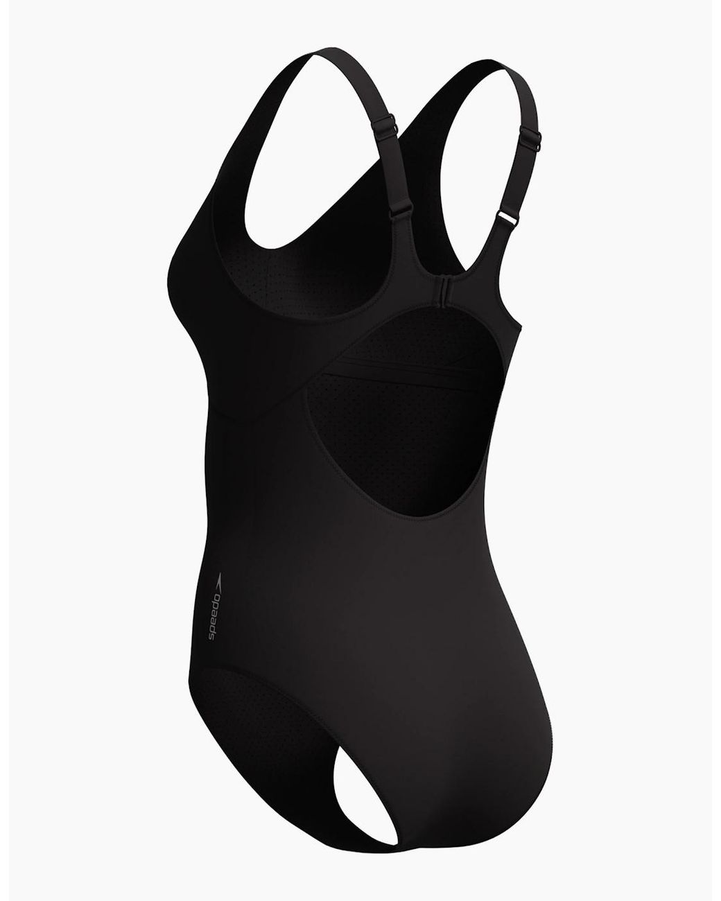 Speedo Black Ladies Sculpture Butterfly Back One Piece Swimsuit