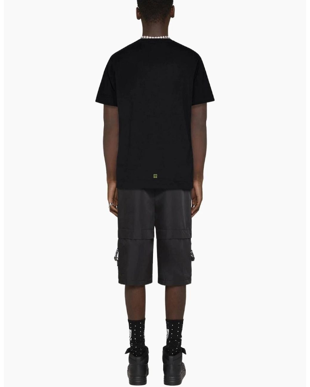 Givenchy Black Circle Logo Oversized T-Shirt for men
