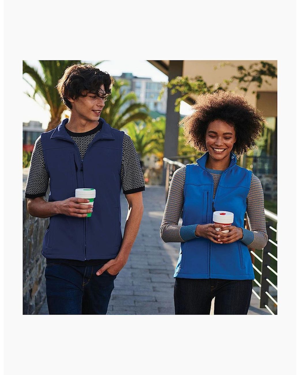 Regatta Blue Flux Softshell Bodywarmer Sleeveless Jacket (Water Repellent & Wind Resistant) for men