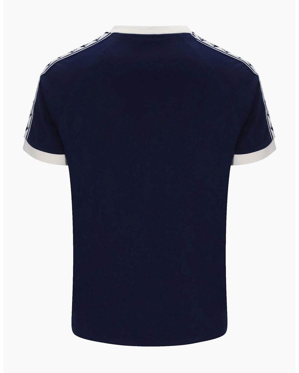 Sergio Tacchini Blue Bianchi Ringer T-Shirt Maratime for men