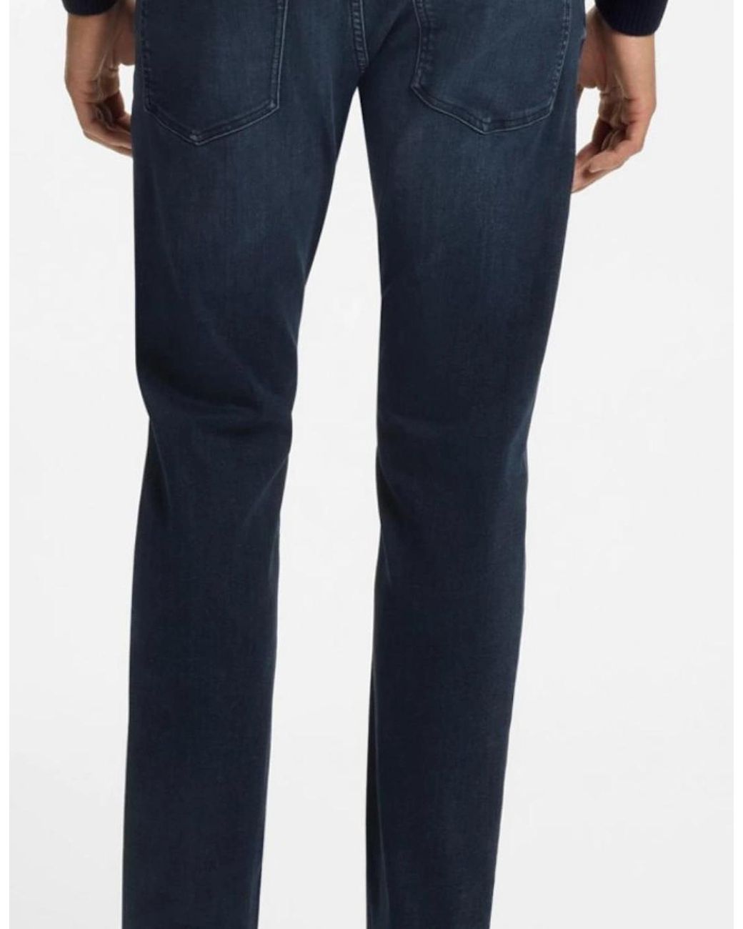 Boss Blue Delaware Bo Slim Fit Dark Jeans for men