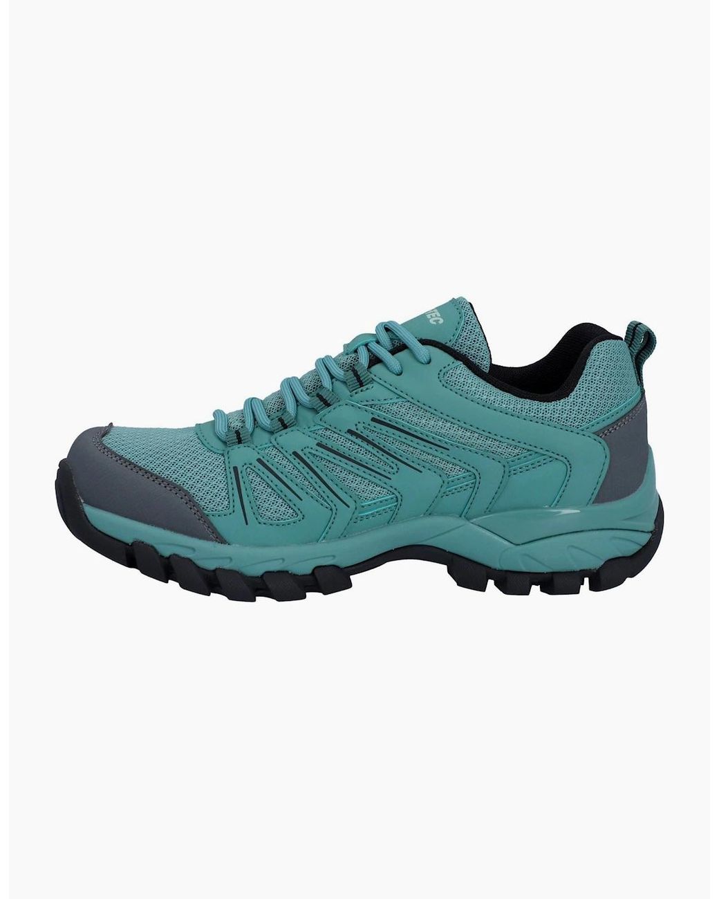 Hi-tec Green Campana Low Polyurethane Oil/Harbour Hiking Shoes