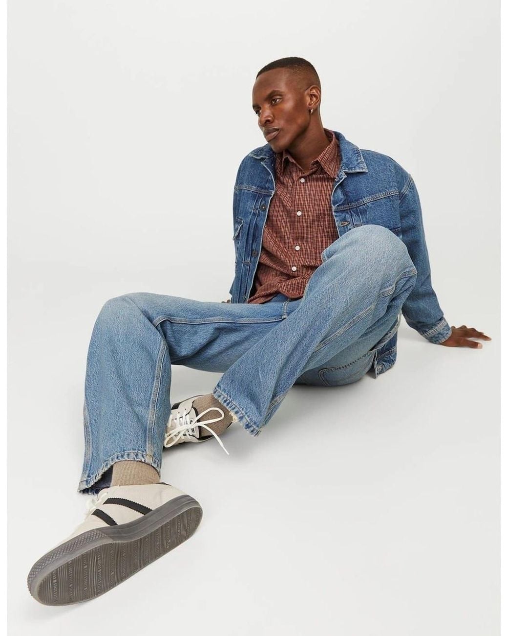 Jack & Jones Blue Eddie Carpenter Relaxed Fit Jeans for men