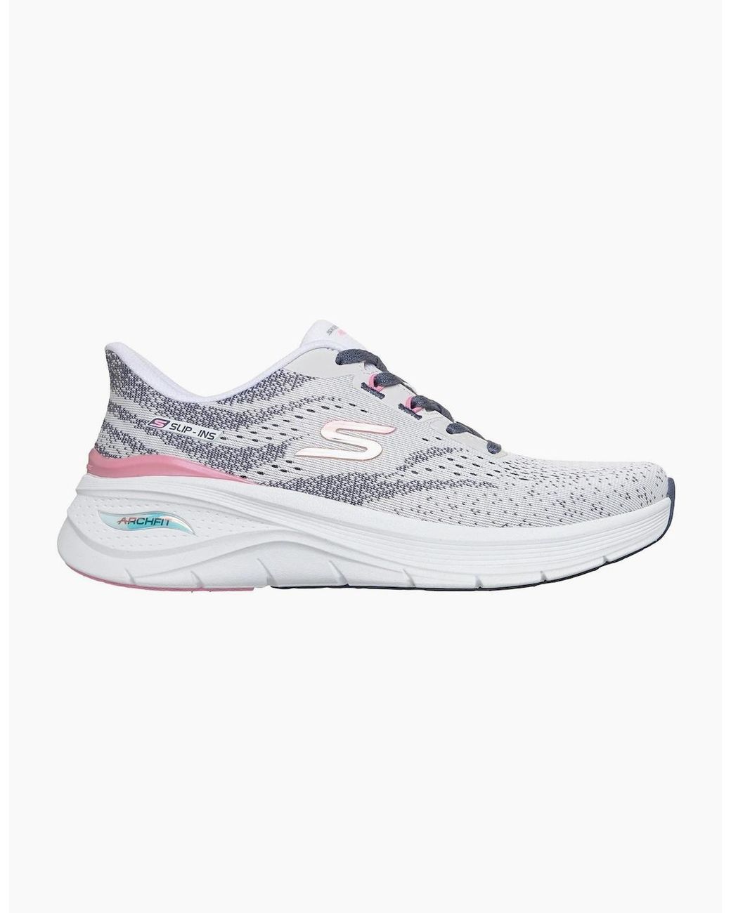 Skechers Blue Arch Fit 3.0 Textile Mesh/Multi Trim Trainers