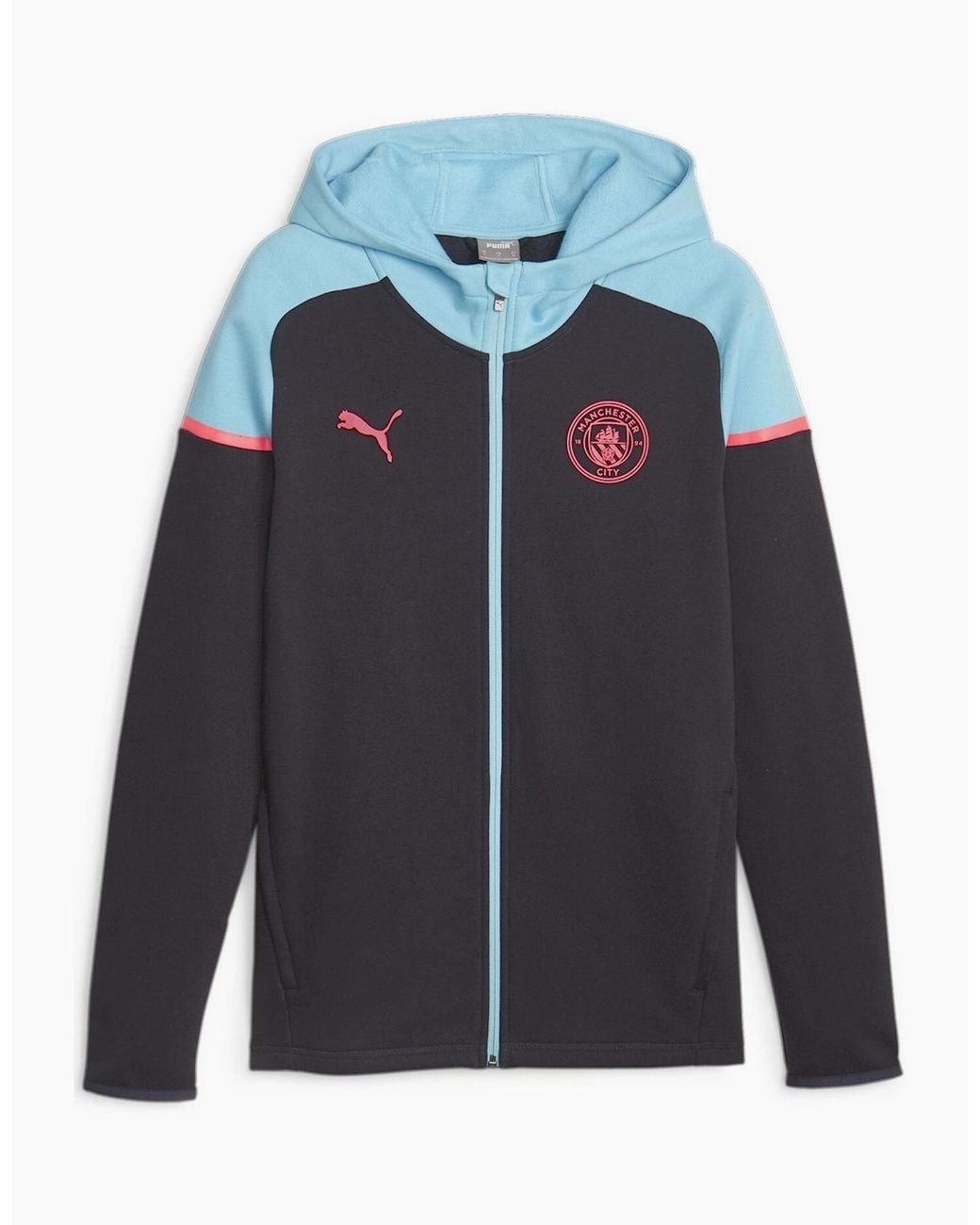 PUMA Blue Casuals Hooded Jkt Hoody for men