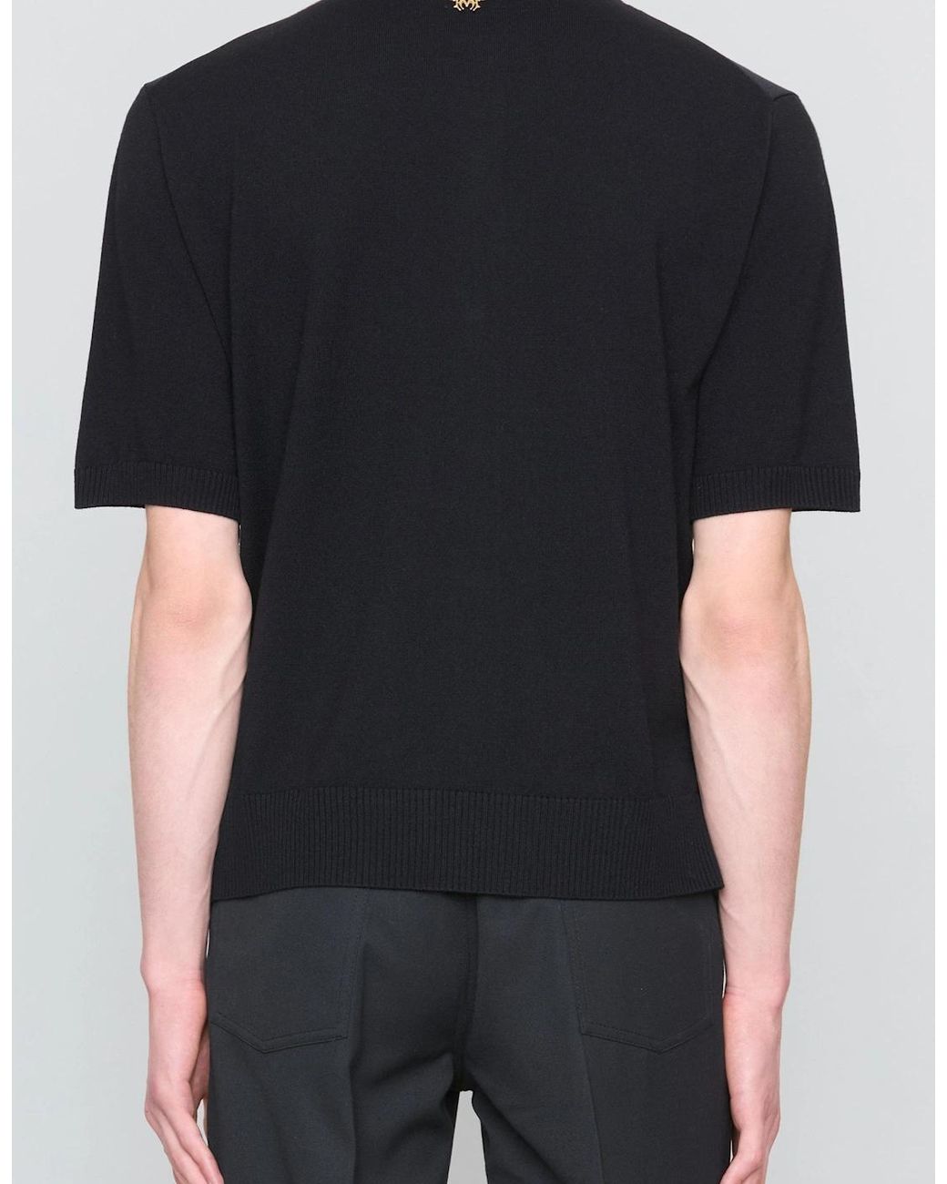 Amiri Black Ma Panelled Knit Cardigan for men