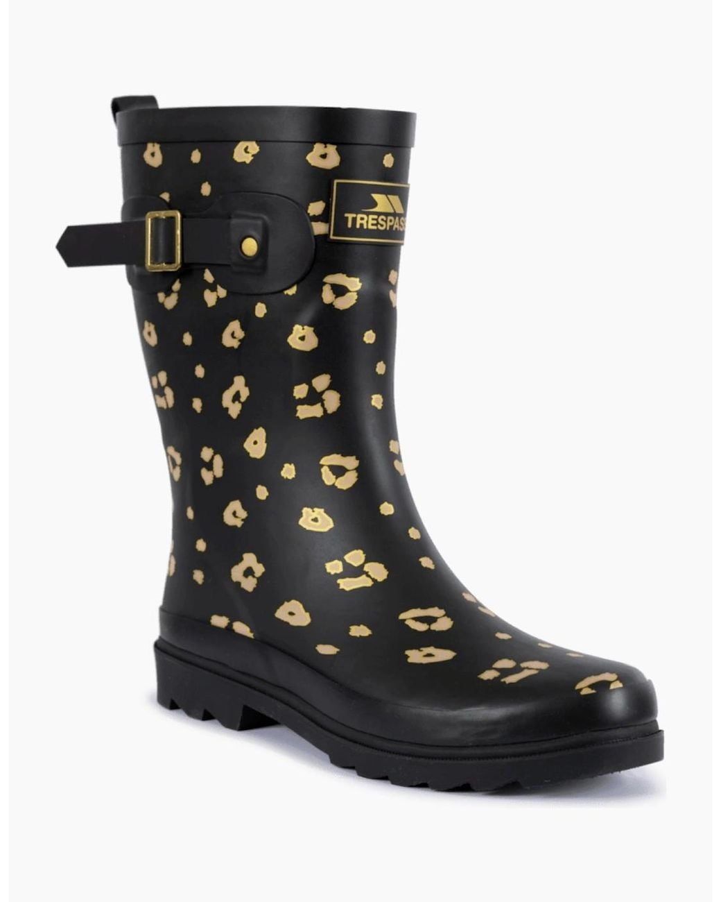 Trespass Black Celeste Printed Wellington Boots