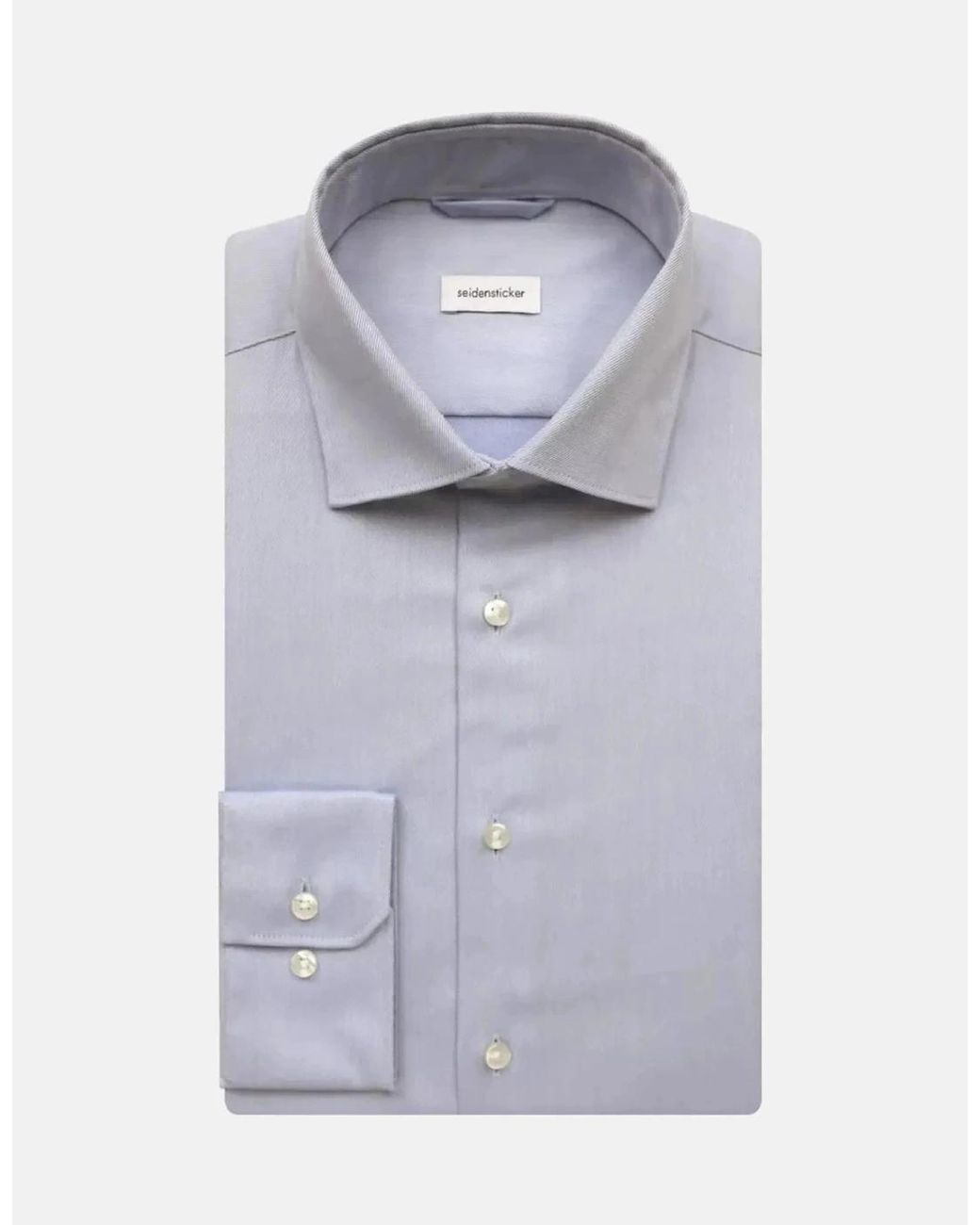 Seidensticker Blue Regular Fit No Iron New Kent Combi Cuff Business Shirt Light for men