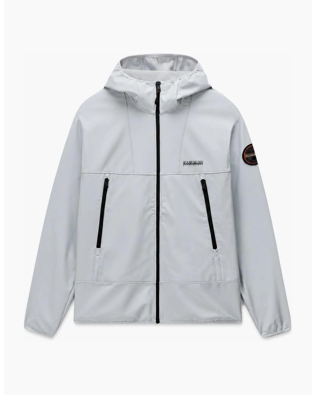 Napapijri Gray Biois Light Soft Shell Jacket for men