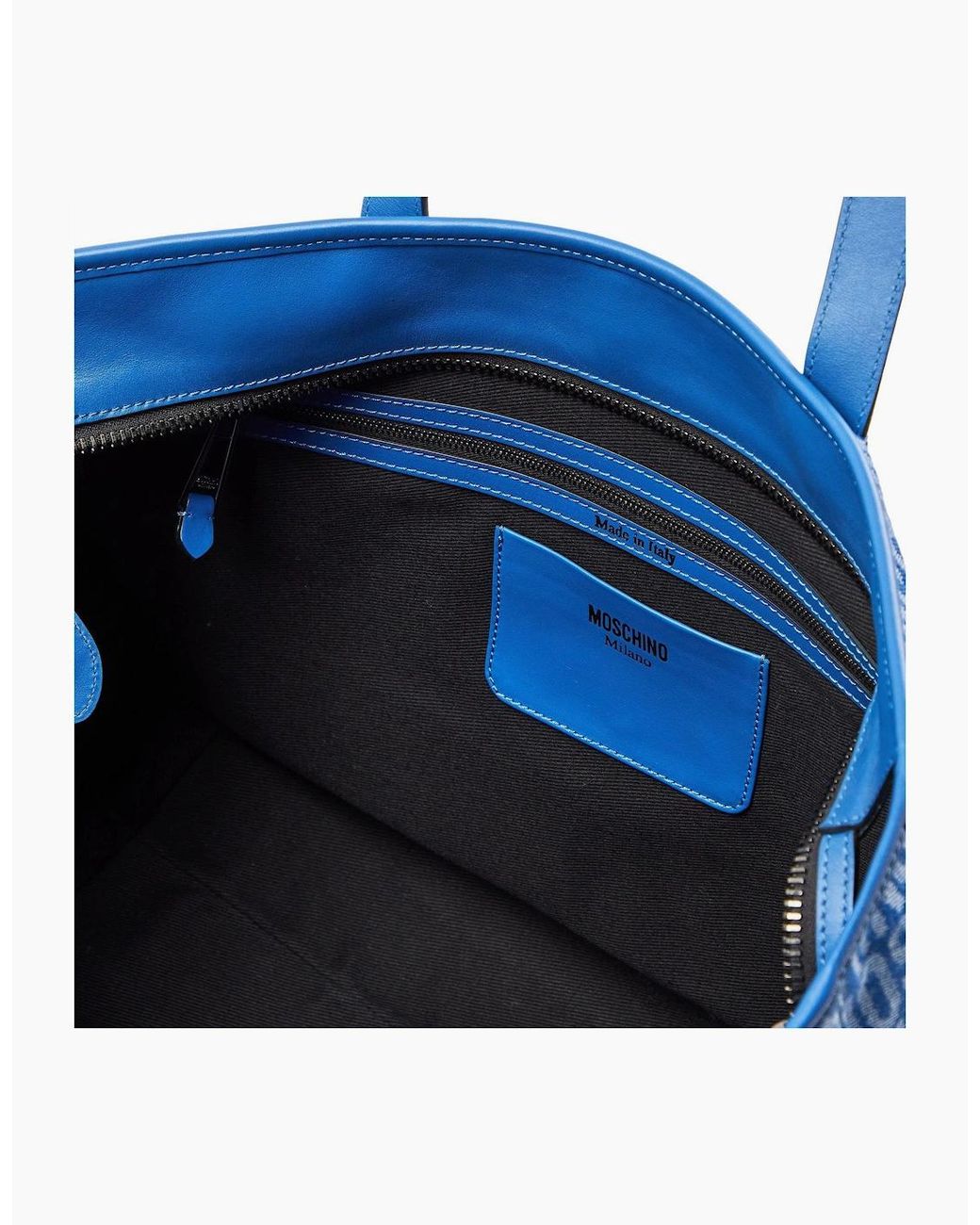 Moschino Blue Tote Bag