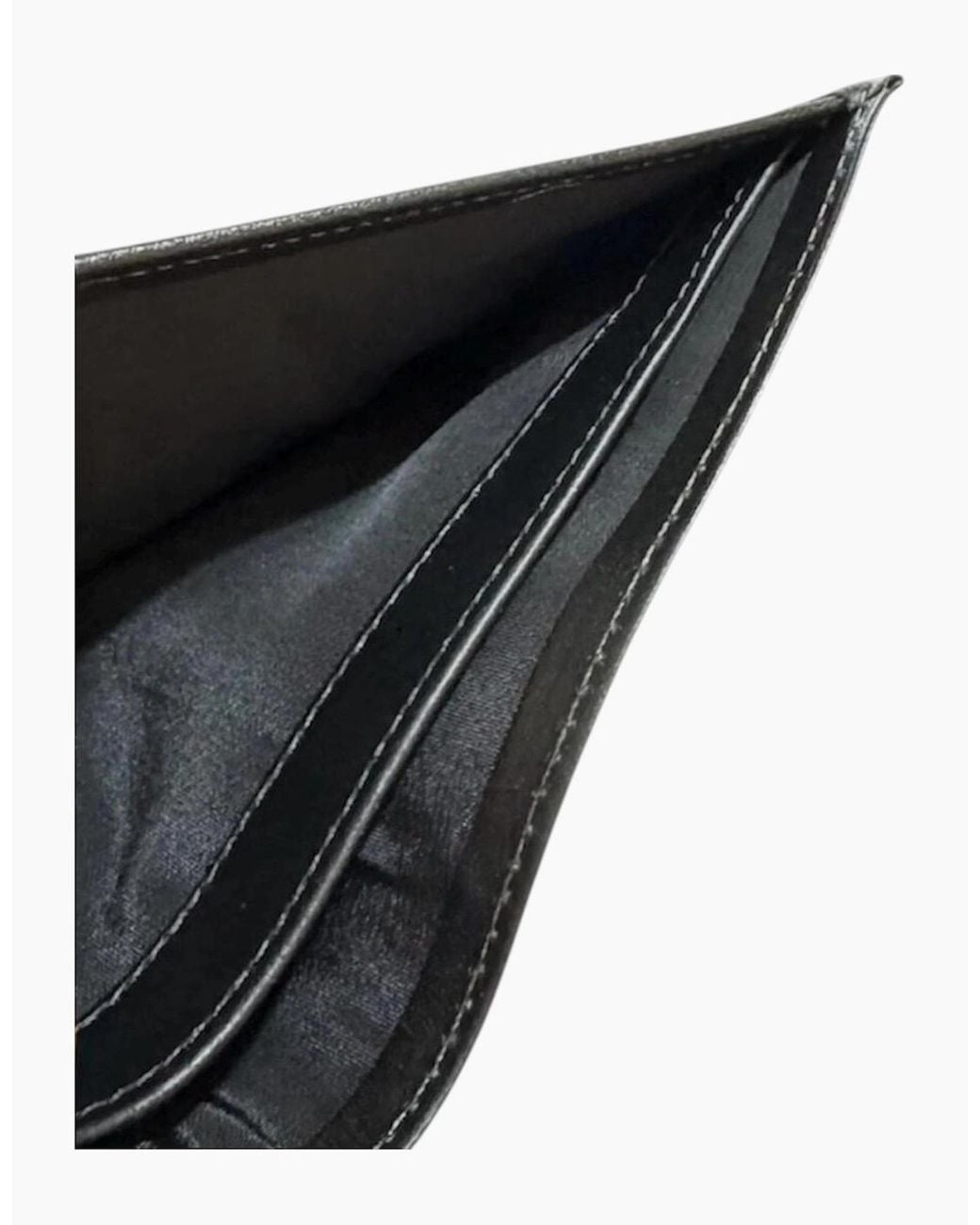 Polo Ralph Lauren Black Ralph Lauren Genuine Leather Wallet Multi Embossed Bifold Credit Card Holder for men