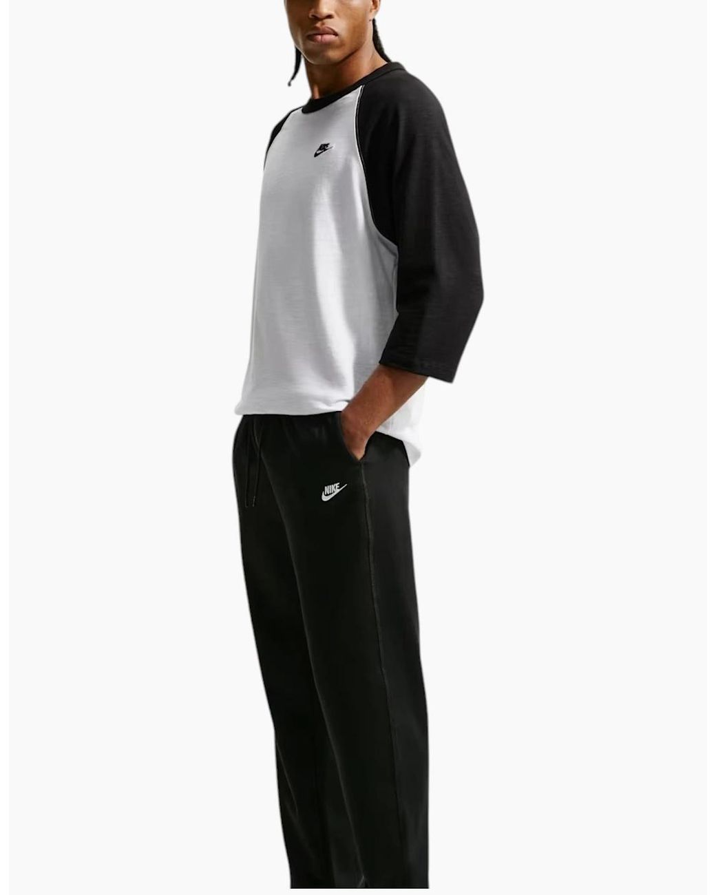 Nike Gray Fq4332 Joggers Knit Open-Hem Sportswear for men