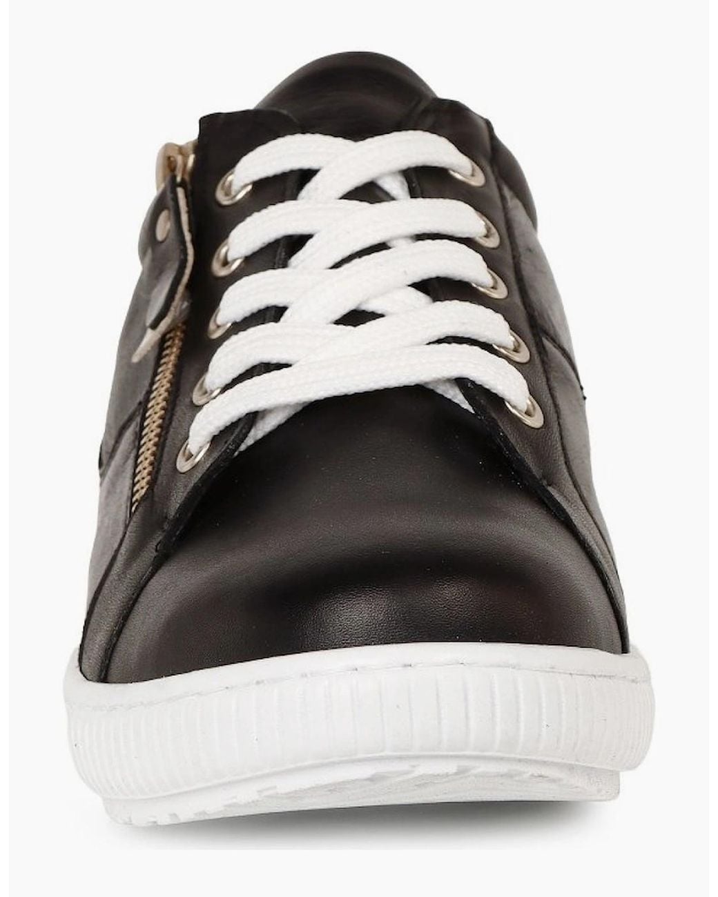 Jones Bootmaker Black Padova Wide Trainers