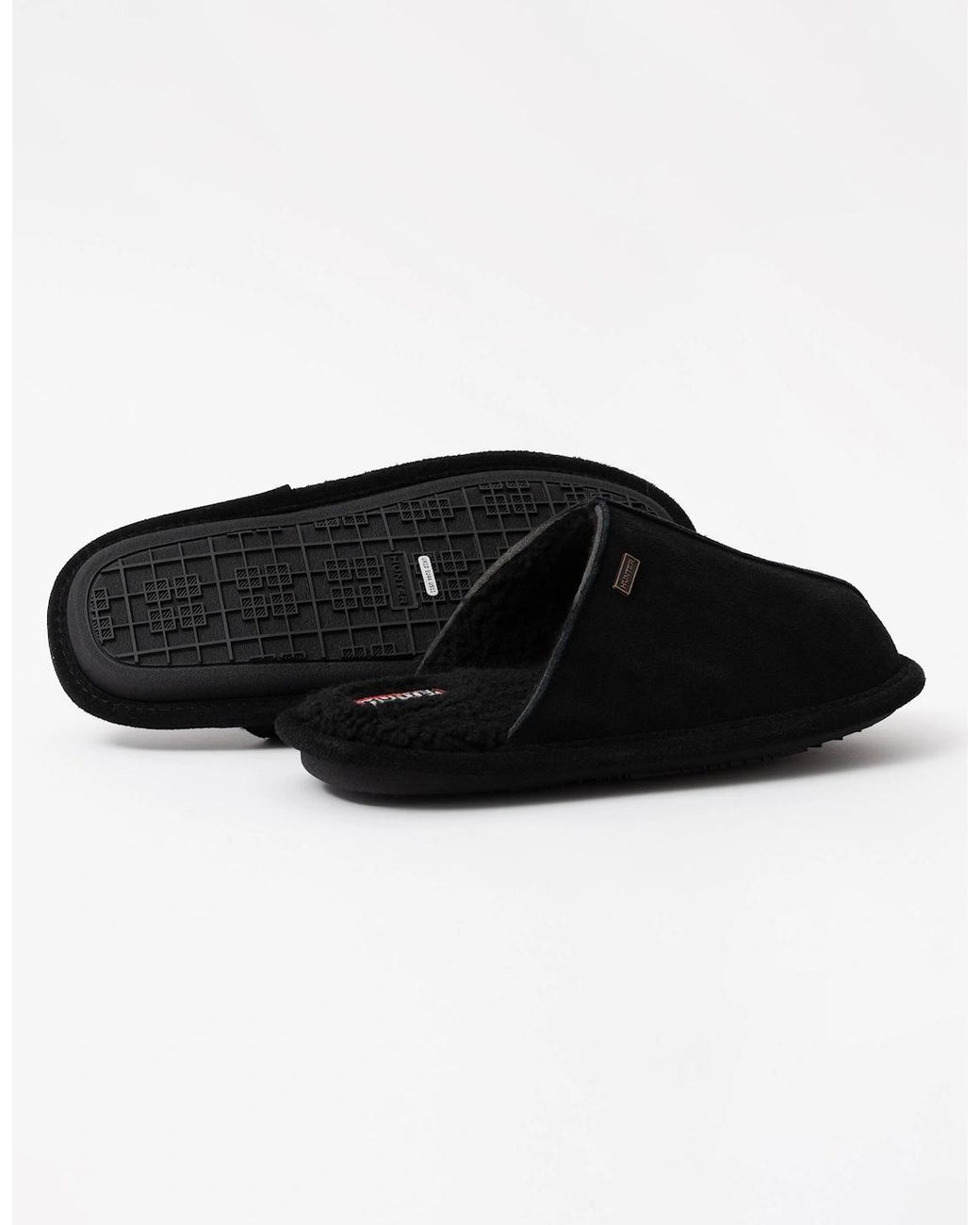 Hunter Black Mule Slipper for men