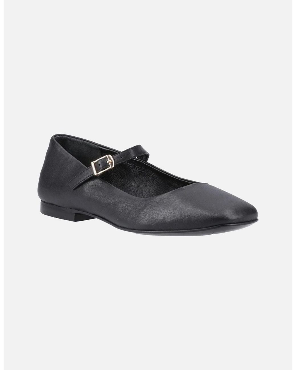 Hush Puppies Black Pasha Leather Leather Shoes
