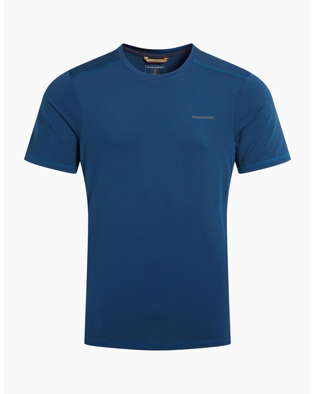 Craghoppers Blue Charon Ii Reflective Logo T-Shirt for men
