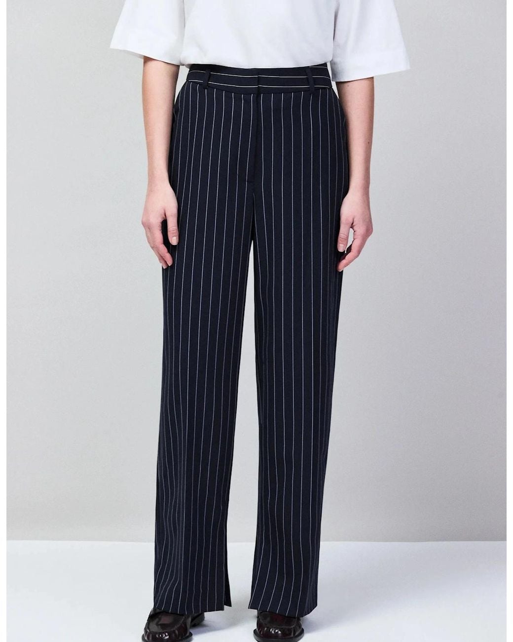 Ro&zo Blue Pinstripe Tailored Trousers
