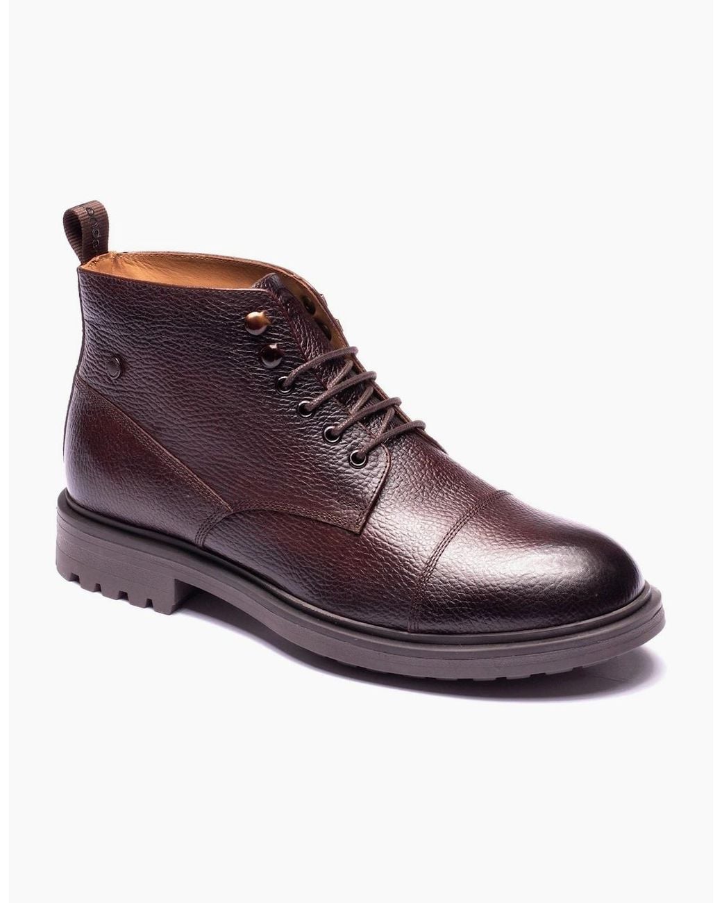 Base London Purple London Mercer Leather Ankle Boots for men