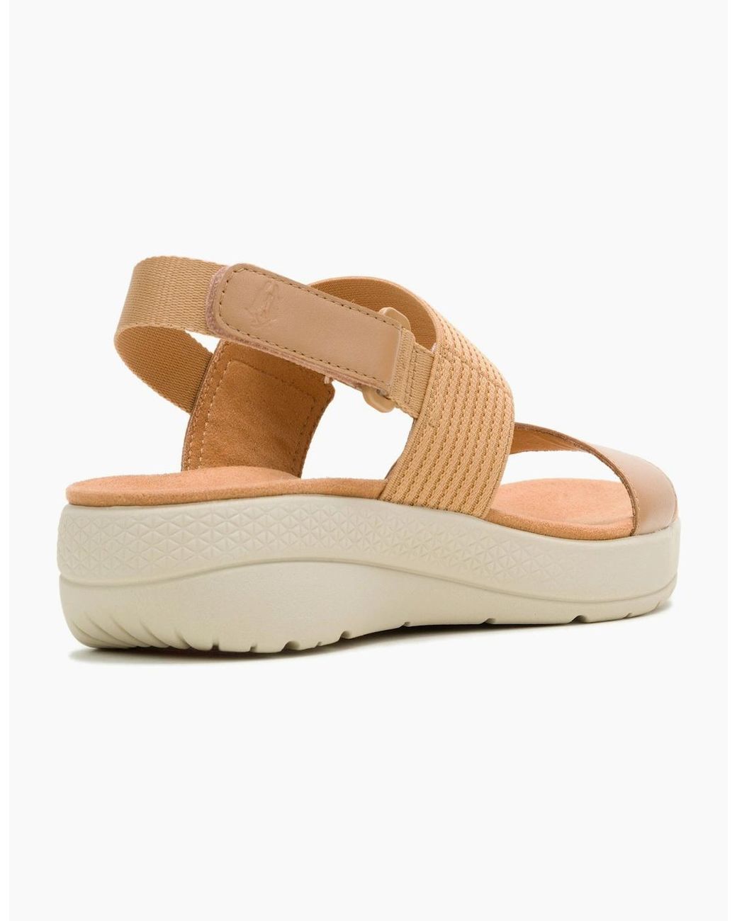 Hush Puppies White Breathe Slingback Sandal Ankle Strap Sandals Tan