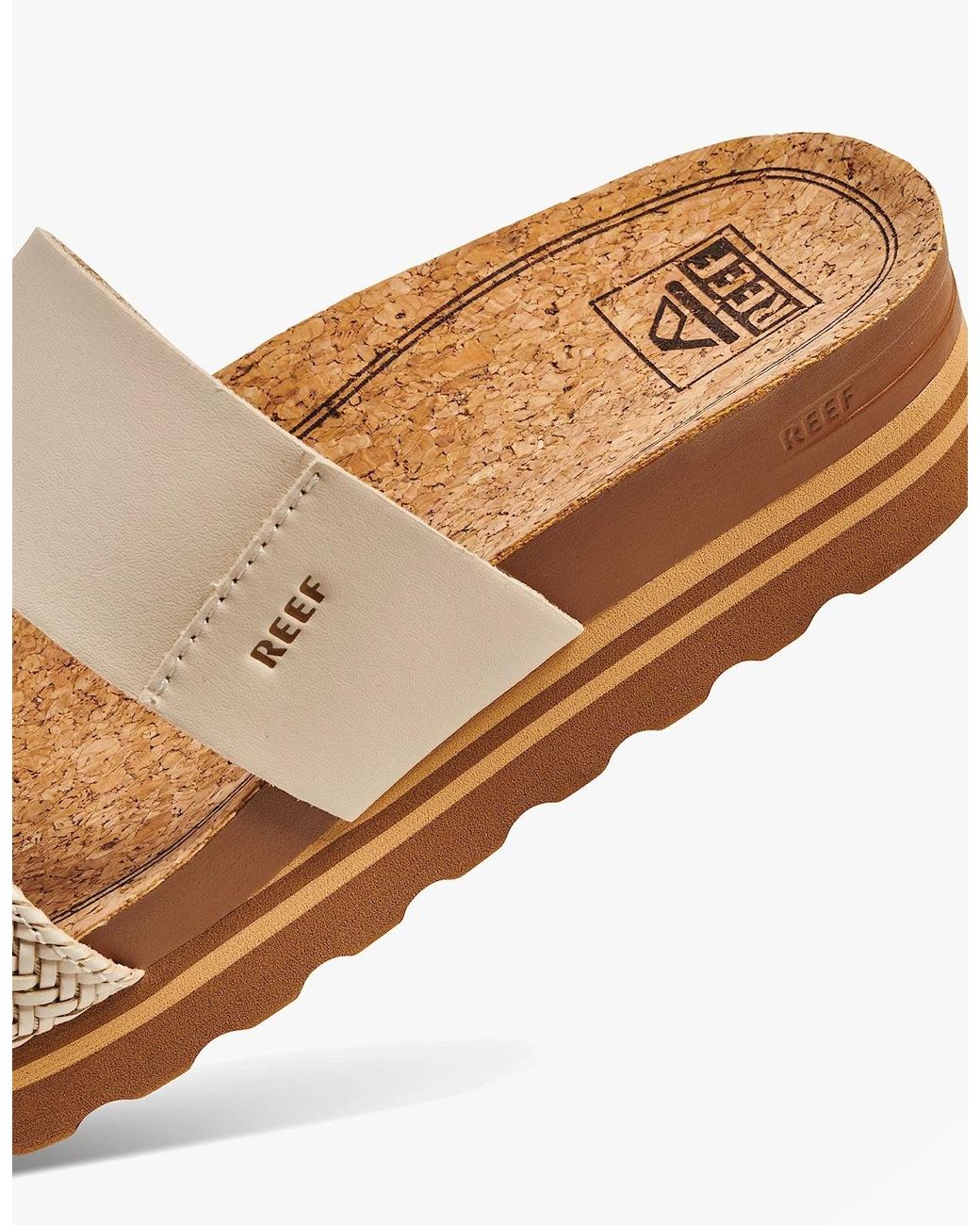 Reef Natural Cushion Vista Platform Sandals Vintage
