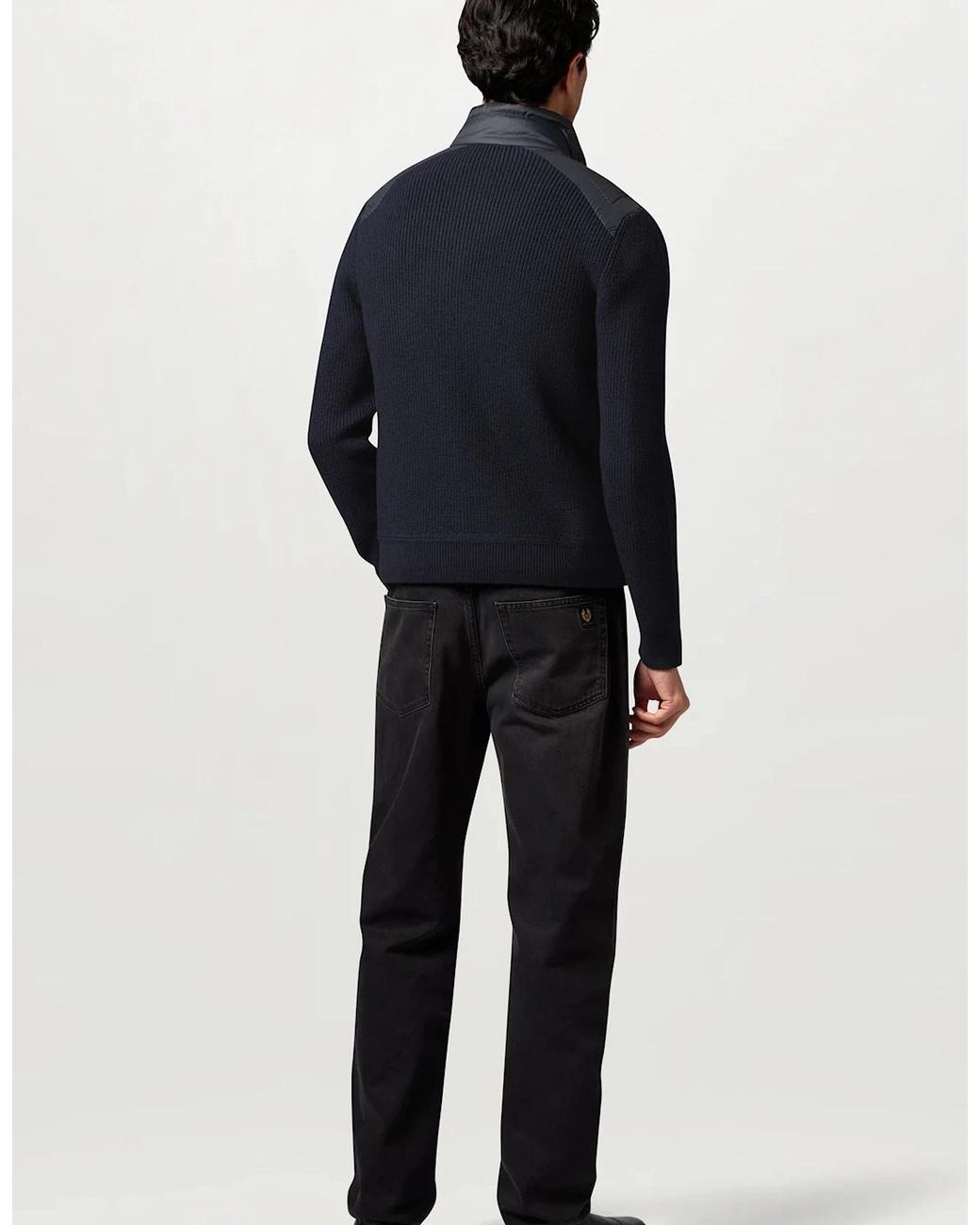 Belstaff Blue Compound Hybrid Cardigan for men
