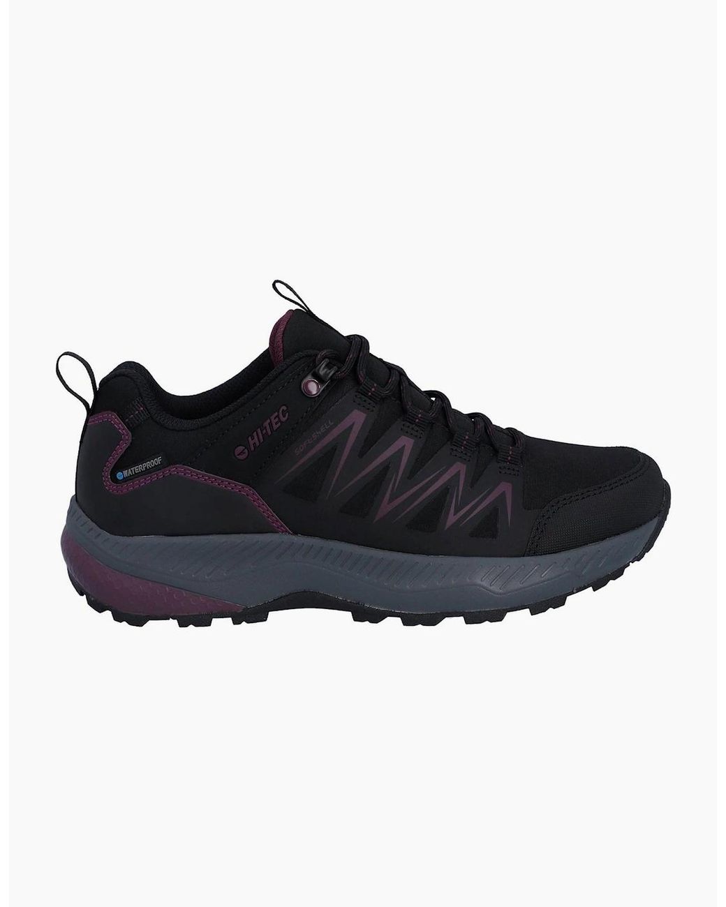 Hi-tec Black H-Tec Stealth Low Waterproof Trail Shoes